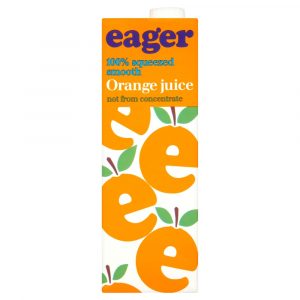 EAGER SMOOTH ORANGE JUICE 8X1LTR