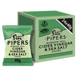 PIPERS CIDER VINEGAR & SEA SALT 24 X 40G