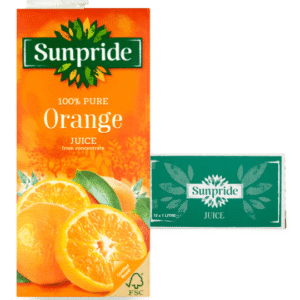 SUNPRIDE ORANGE JUICE LITRES X 12